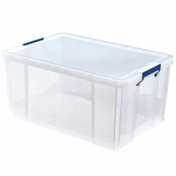 Műanyag tároló doboz, átlátszó, 70 liter, FELLO...