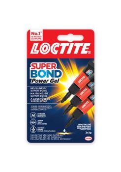 Pillanatragasztó gél, 3 x 1 g, HENKEL "Loctite...