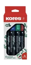 Alkoholos marker készlet, 3-5 mm, vágott, KORES...