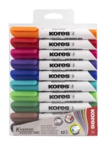 Tábla- és flipchart marker készlet, 3 mm, kúpos...