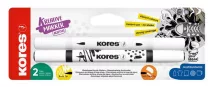 Dekormarker készlet, akril, 1-2 mm, kétvégű, KO...