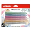 Szövegkiemelő készlet, 3-5 mm, KORES "Glitter",...
