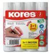 Ragasztóstift, 20 g, 3+1 akciós kiszerelés, KORES Ragasztóstift, 20 g, 3+1 akciós kiszerelés, KORES