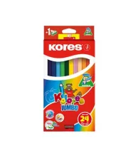 Színes ceruza készlet, háromszögletű, jumbo, KO...
