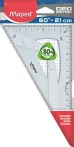 Háromszög vonalzó, műanyag, 60°, 20 cm, MAPED "...
