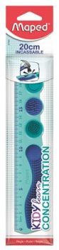 Vonalzó, műanyag, 20 cm, MAPED  "Kidy Learn Con...