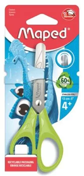 Olló, iskolai, 13 cm, MAPED "Essentials Pulse",...