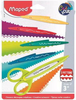 Olló, kreatív, cserélhető penge, MAPED "Créa Cu...