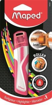 Szövegkiemelő roller, 5 mm, MAPED "Fluo Peps", rózsaszín