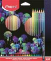Színes ceruza készlet, háromszögletű, MAPED "De... Színes ceruza készlet, háromszögletű, MAPED "De...