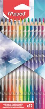 Színes ceruza készlet, háromszögletű, MAPED „Ar...