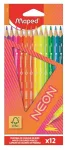 Színes ceruza készlet, háromszögletű, MAPED "Ne...
