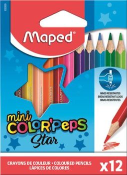 Színes ceruza készlet, háromszögletű, MAPED "Co...
