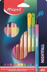 Filctoll készlet, 2,5 mm, kimosható, MAPED "Nig... Filctoll készlet, 2,5 mm, kimosható, MAPED "Nig...