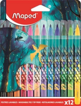Filctoll készlet, 2,8 mm, kimosható, MAPED „Dra...