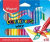 Zsírkréta, MAPED "Color'Peps Wax", 18 különböző... Zsírkréta, MAPED "Color'Peps Wax", 18 különböző...