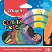 Aszfaltkréta, MAPED "Color'Peps", 6 különböző szín