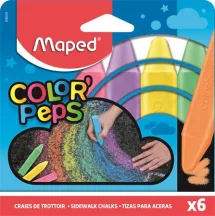 Aszfaltkréta, MAPED "Color'Peps", 6 különböző szín