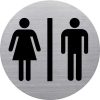 Információs tábla, rozsdamentes acél, HELIT, mosdó Információs tábla, rozsdamentes acél, HELIT, mosdó