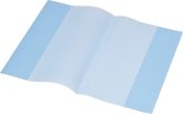   Füzet- és könyvborító, A5, PP, 80 mikron, narancsos felület, PANTA PLAST, kék