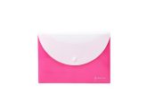   Irattartó tasak, A5, PP, patentos, két zsebes, PANTA PLAST, neon pink
