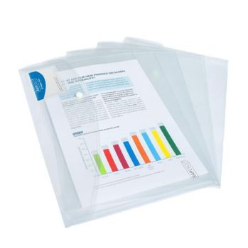 Irattartó tasak, A4+, patentos, RAPESCO "Eco",...