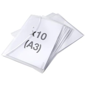 Irattartó tasak, A3, PP, patentos, RAPESCO "Eco...