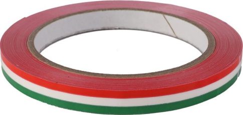 Tasakzáró szalag, 9 mmx66 m, öntapadó, nemzeti