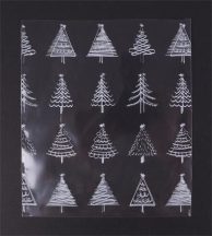 Celofán tasak, BOPP, 100x150 mm, karácsonyi mintás