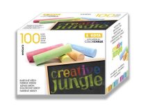 Táblakréta, kerek, "Creative Jungle", színes