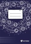 Füzet, tűzött, A4, vonalas, 32 lap, VICTORIA PA...