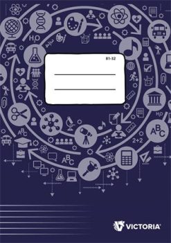 Füzet, tűzött, A4, vonalas, 32 lap, VICTORIA PA...