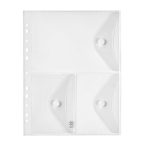 Irattartó tasak, A4, PP, patentos, 3 rekeszes,...