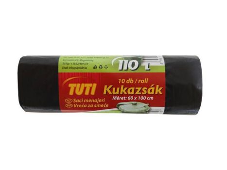 Szemeteszsák, 110 l, 10 db, 60x110 cm, 17 µ, TU...