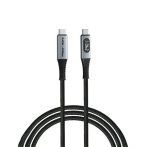 USB kábel, USB-C - USB-C, 1,2 m, 240W, teljesít...