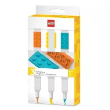 Szövegkiemelő készlet, kétvégű, LEGO, 3 különbö...