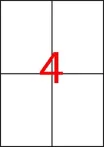 Etikett, univerzális, 105x148 mm, APLI, 40 etik...