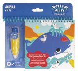 Színezőfüzet, vízbázisú, APLI Kids "Aqua Fun",...