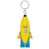 Kulcstartó, LED világítással, LEGO "Banana Guy"