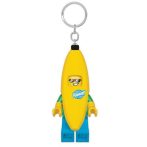Kulcstartó, LED világítással, LEGO "Banana Guy"