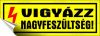 Információs matrica, 14x5 cm, "Vigyázz nagyfesz...