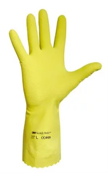 Védőkesztyű, latex, 8-as méret, sárga Védőkesztyű, latex, 8-as méret, sárga