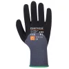 Védőkesztyű, nylon, nitrilhab, XL méret "DermiF...