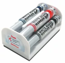 Táblamarker készlet, 6 mm, kúpos hegy, PENTEL "...