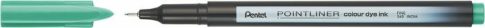 Tűfilc, 0,4 mm, PENTEL "Pointliner", tengerzöld