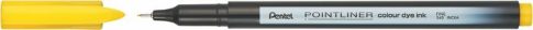 Tűfilc, 0,4 mm, PENTEL "Pointliner", citromsárga