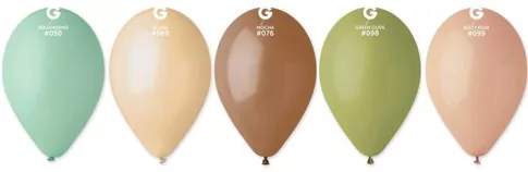 Léggömb, 26 cm, vegyes natúr pasztell színekben Léggömb, 26 cm, vegyes natúr pasztell színekben
