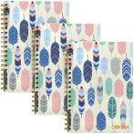 Spirálfüzet, B5, vonalas, 80 lap, FSC, PUKKA PA...