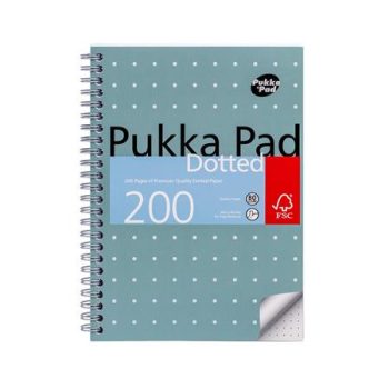 Spirálfüzet, A5, pontrácsos, 100 lap, PUKKA PAD...
