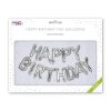 Léggömb, 40 cm, PUKKA PAD "Happy Birthday", ezüst Léggömb, 40 cm, PUKKA PAD "Happy Birthday", ezüst